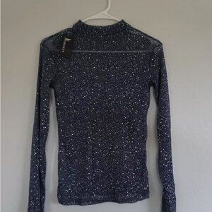 (NWT) Women's Glittery Tight Top - Large